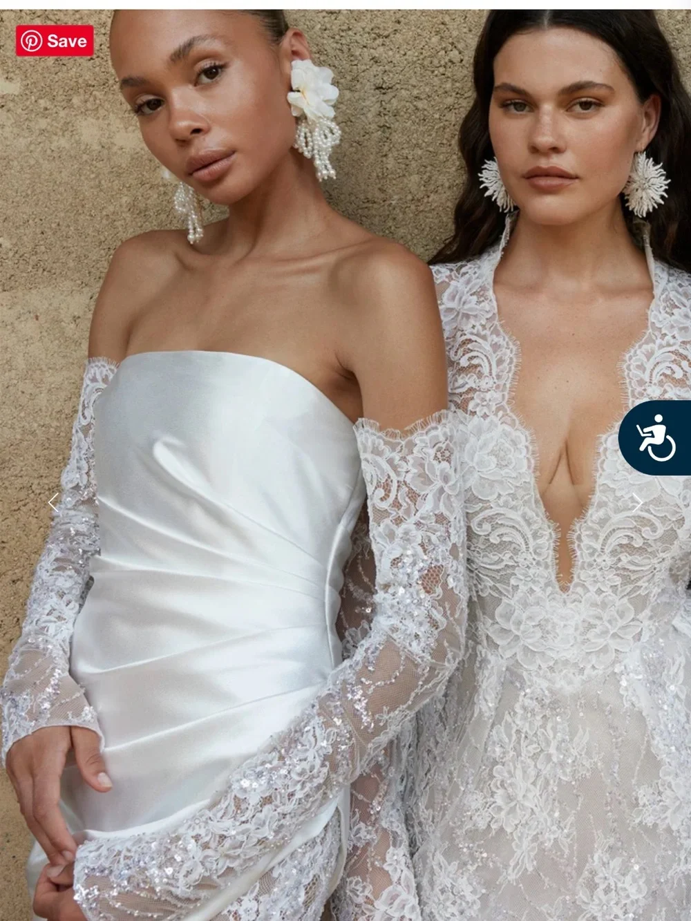 Grace Loves Lace Ivory Beaded Lace Bridal Opera Gloves